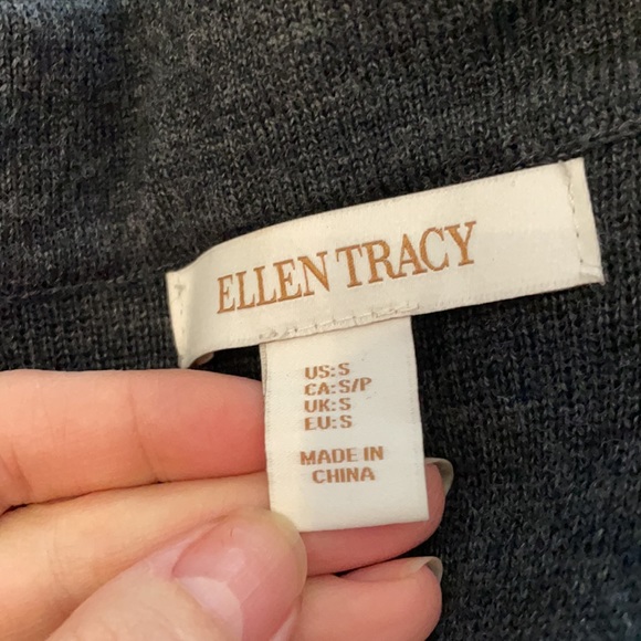 Ellen Tracy Merino wool cardigan - Picture 8 of 10